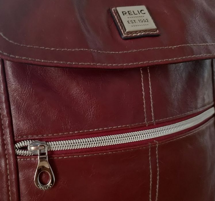 Efektowna torebka Relic est. 1992 kolor burgund