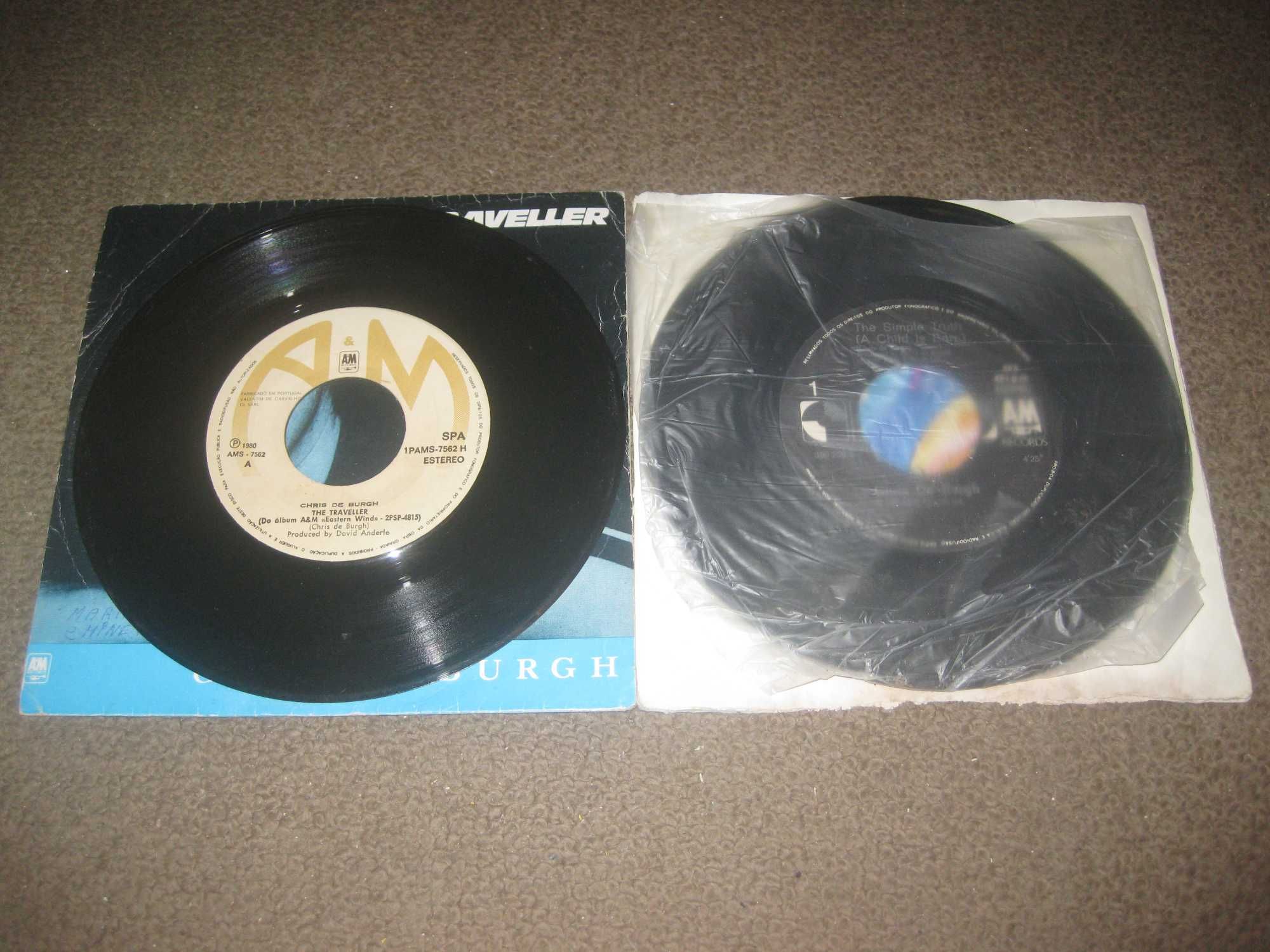 2 Discos em Vinil Single 45 rpm do Chris de Burgh