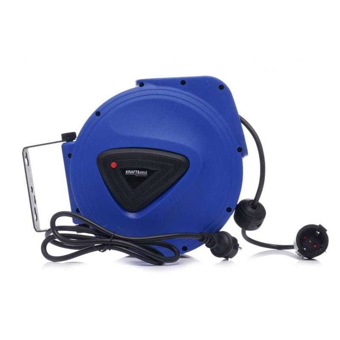 KRAFT&DELE Przedłużacz Zwijacz Przewodu Elektrycznego 3x1,5 20m KD4029