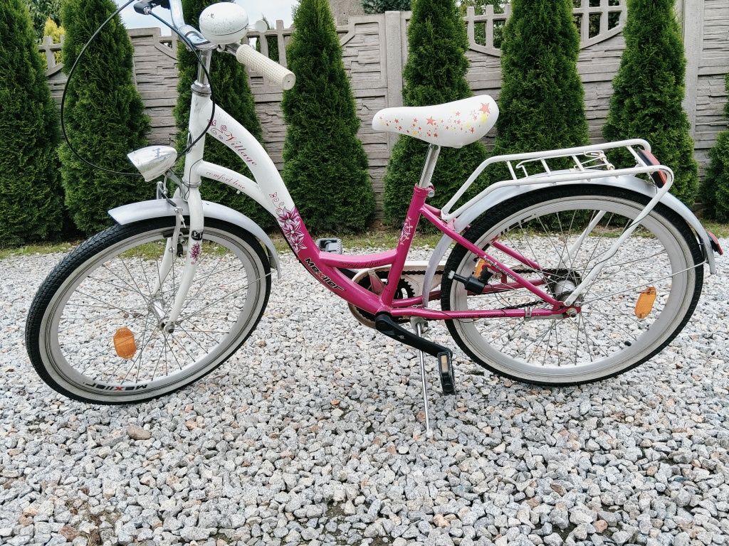 Rower 24 dla dziecka  ,łabondek, przerzutka Nexus 3biegi