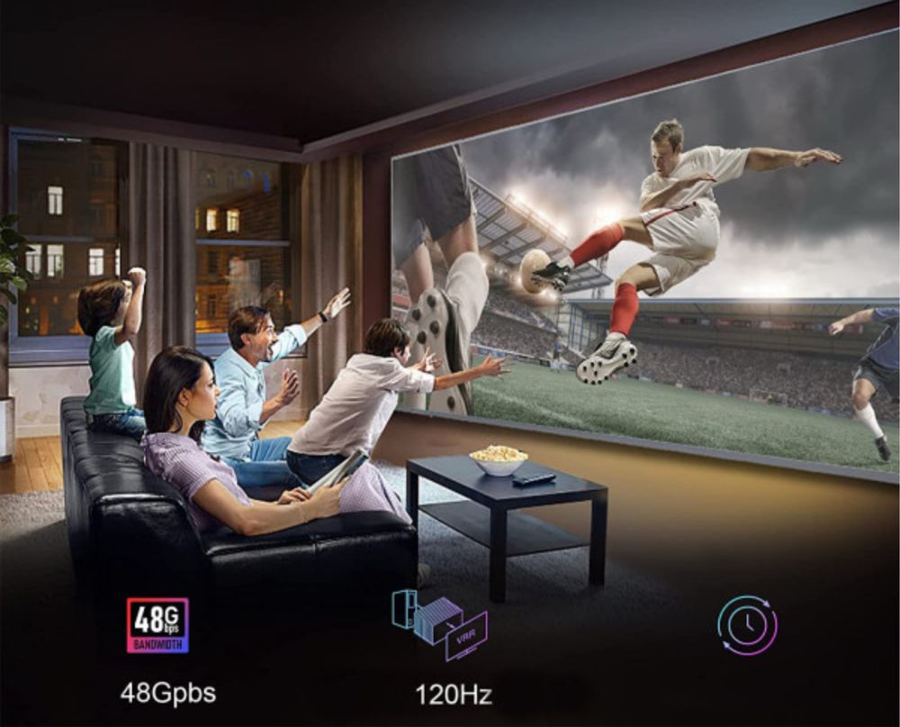 Kabel HDMI FIBBR 8K, 48 Gb/s, 8K 60 Hz, 4K 120 Hz/144 Hz, HDR 20 m