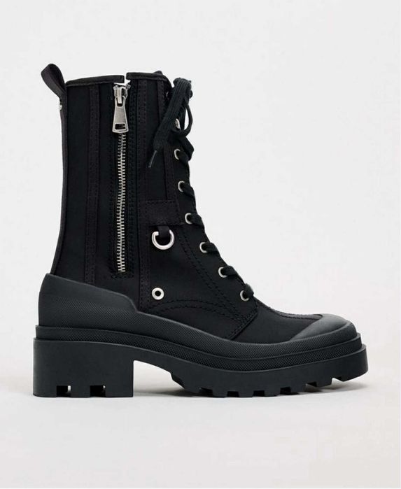Текстильні черевики з блискавкою Zara 38