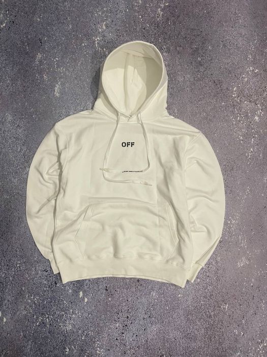 худі off white hoodie white/black