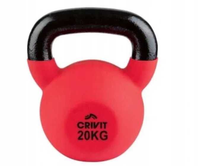 Hantle żeliwne stałe Crivit 1x 20 kg