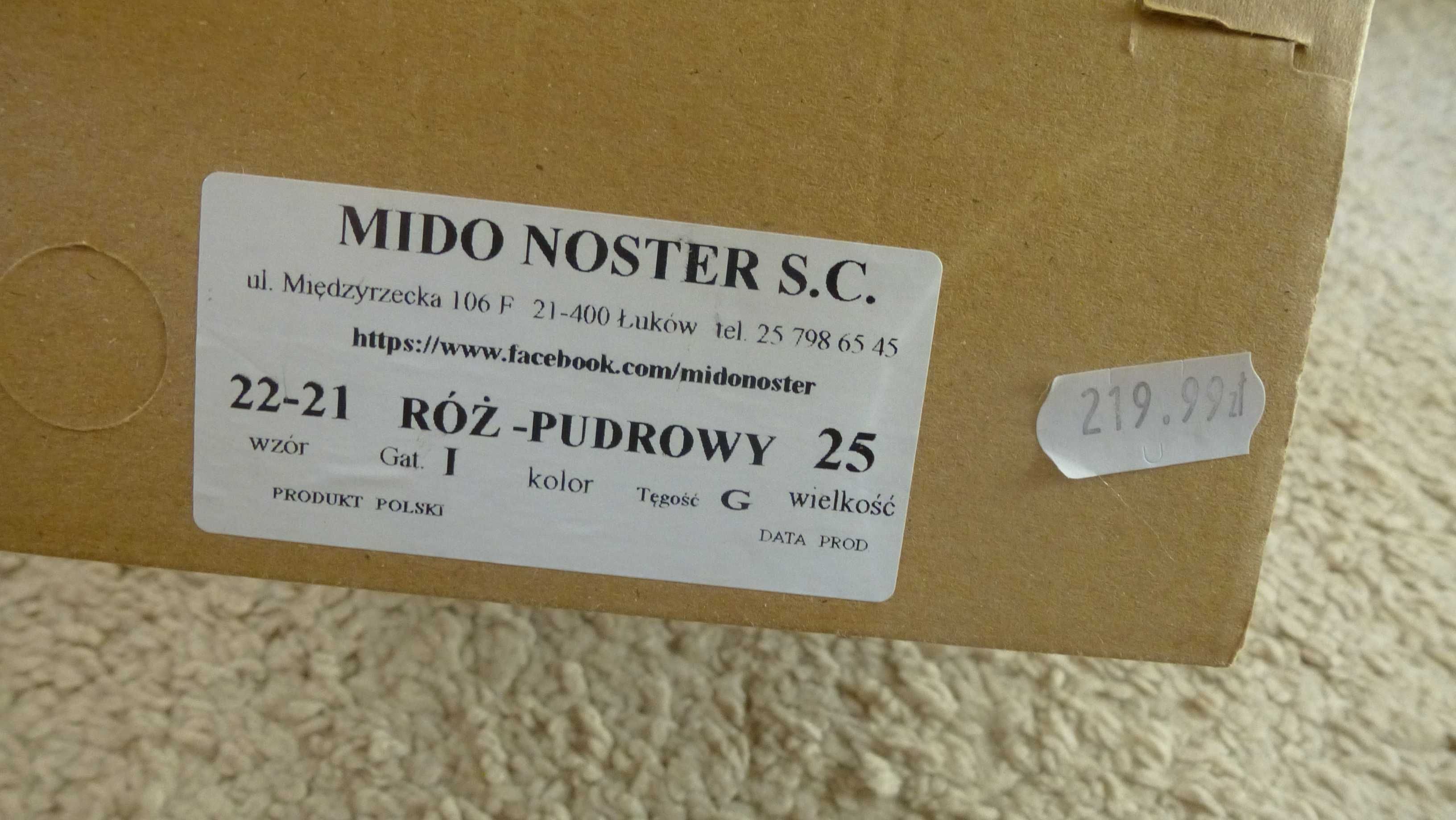 Buty trzewiki ocieplane MIDO NOSTER rozm. 25