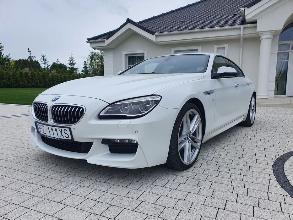 BMW Seria 6 BMW640 grancoupe MSPORT EDITION,ASO,kraj, 2 właściciel,biała perła mat