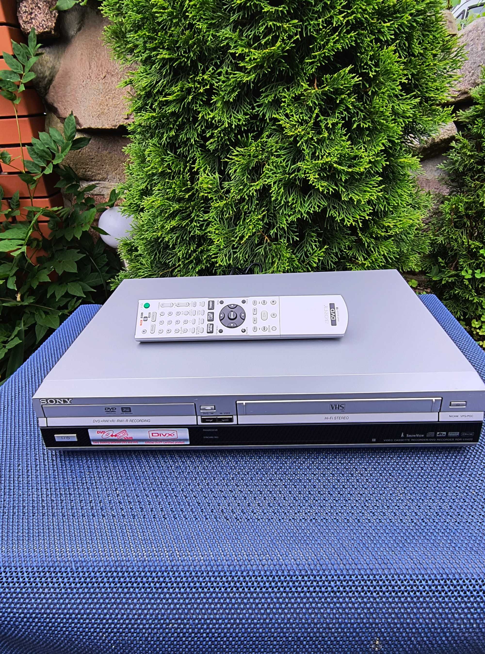 Nagrywarka  Dvd/Vhs-SONY model RDR VX 420 DIVX_HI FI