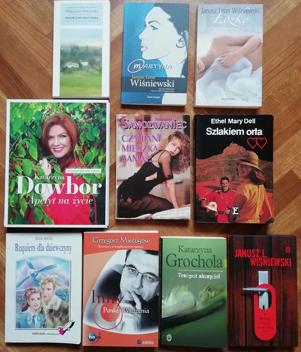 10x książki dla kobiet ROMANSE, literatura obyczajowa i nie tylko