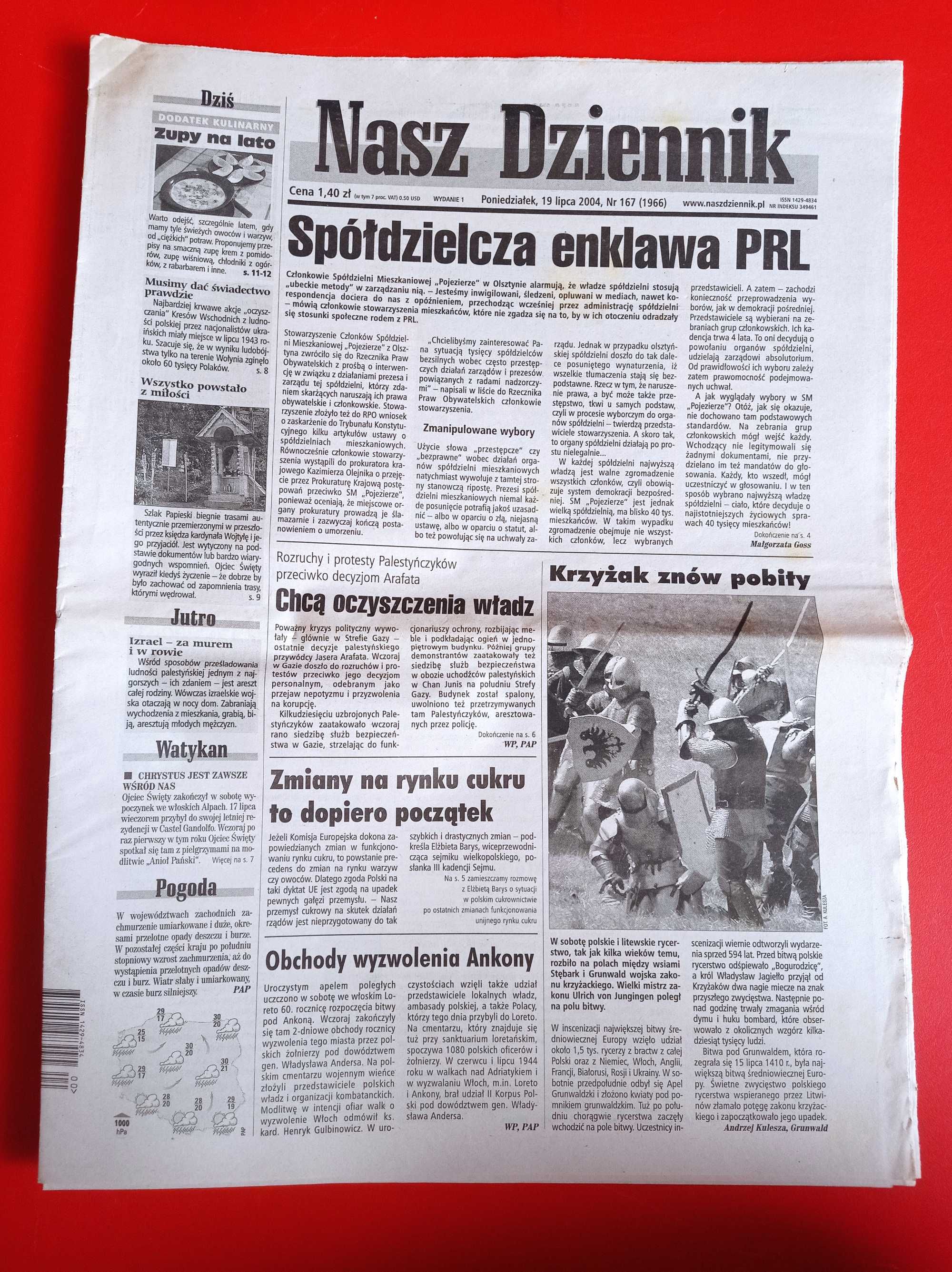 Nasz Dziennik, nr 167/2004, 19 lipca 2004