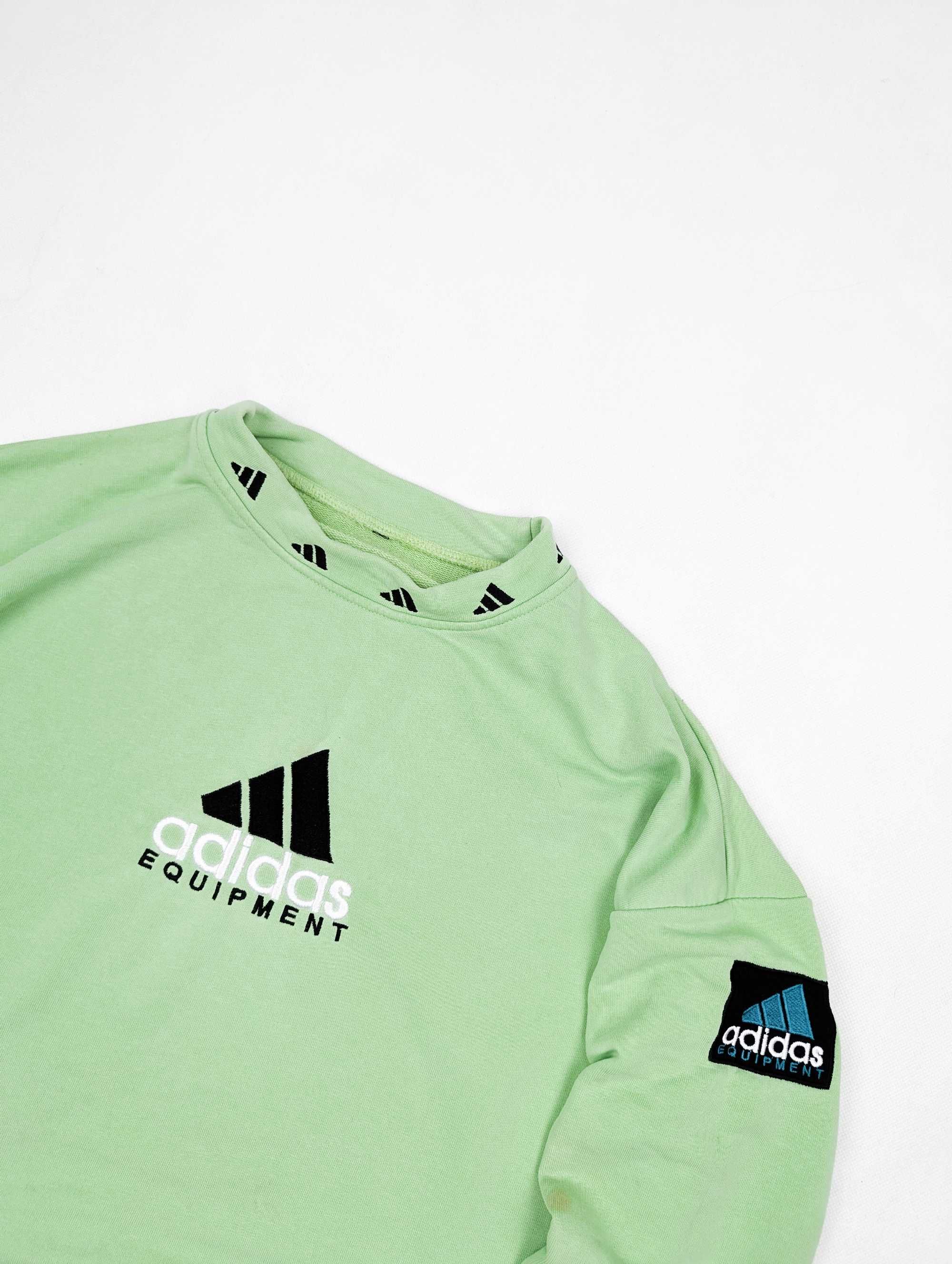 Adidas Equipment zielona bluza M logo