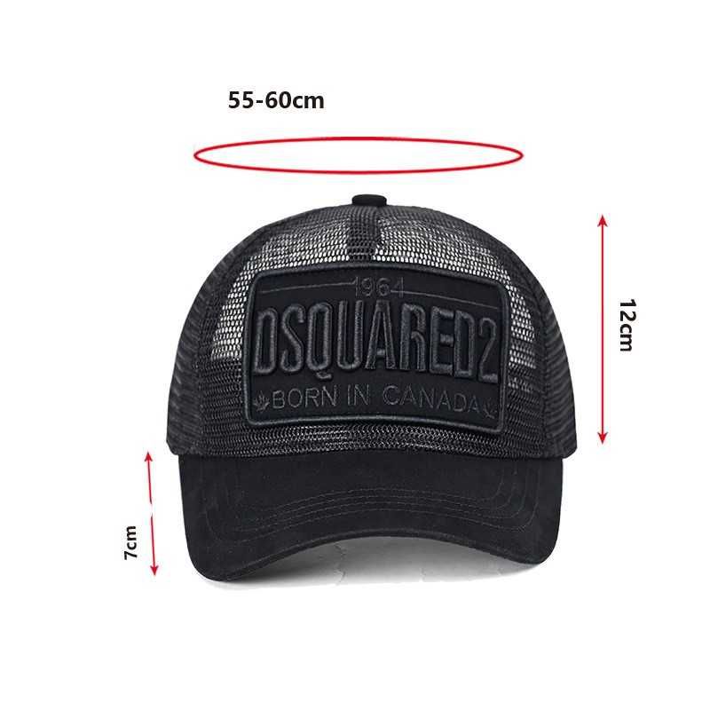 Czapka Bejsbolówka DSQUARED2 ICON Siatka Czarna
