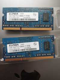 Elpida. DDR3 2Gb. (×2шт.)