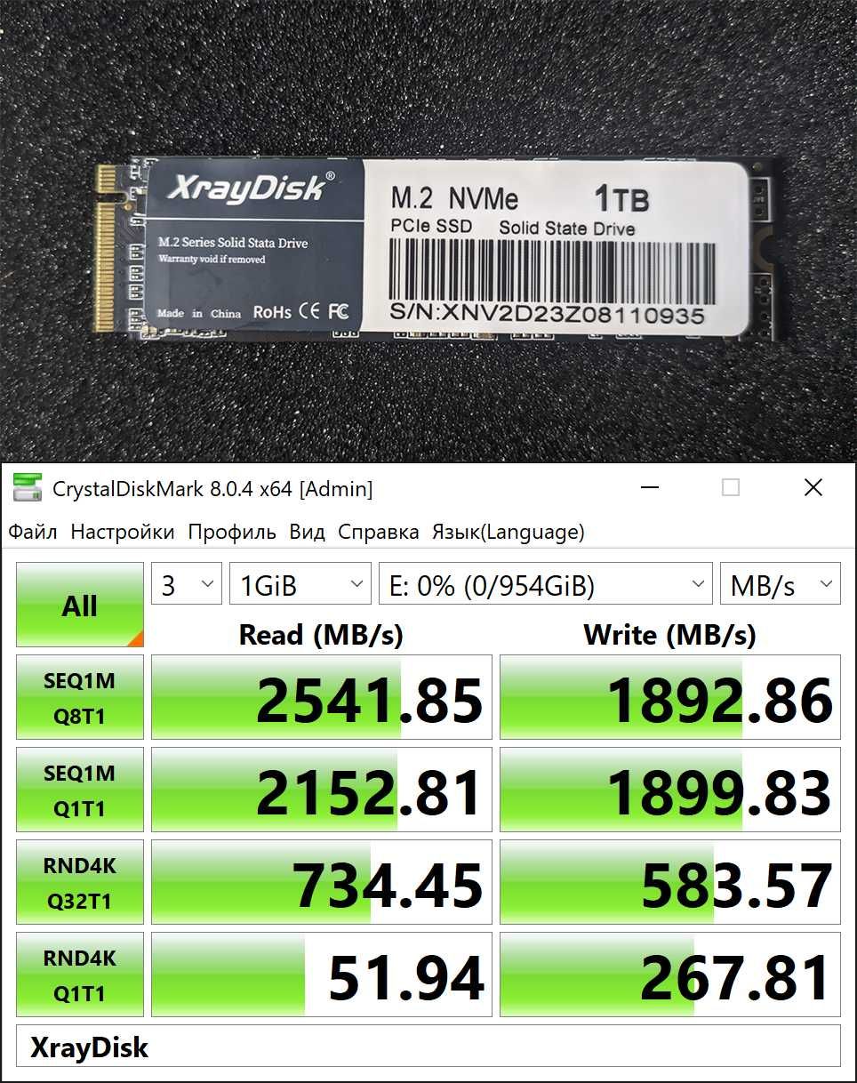 SSD M2 NVME Fanxiang Kingbank Reletech XrayDisk 512Gb 1Tb 2Tb (Нові)