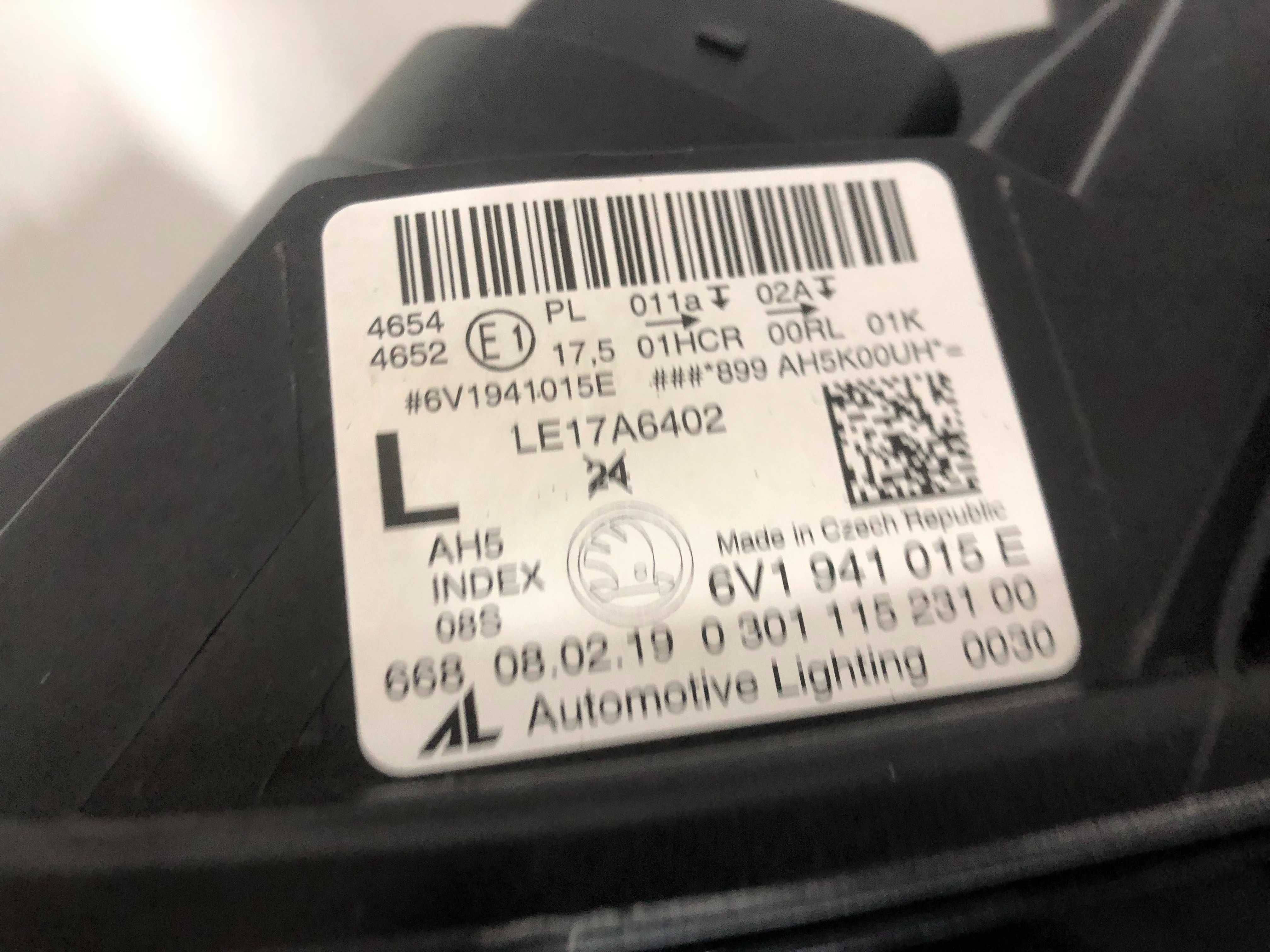 Skoda Fabia 3 Led , Full Led 6V1941015B 6V1941016B 6V1941015E