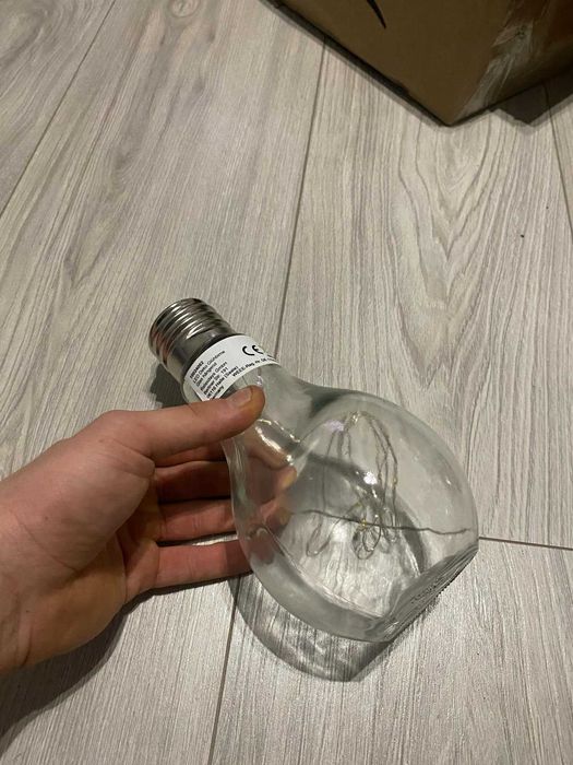dekoracja LED na baterie, szklana lampa z łańcuchem świetlnym