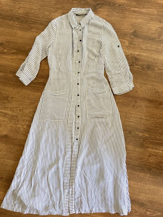 Szmizjerka zara elegancka koszulowa sukienka rozm. XS