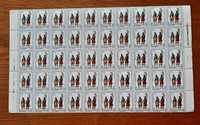 50 znaczków nr 2726 w arkuszu - wojsko Jana III Sobieskiego