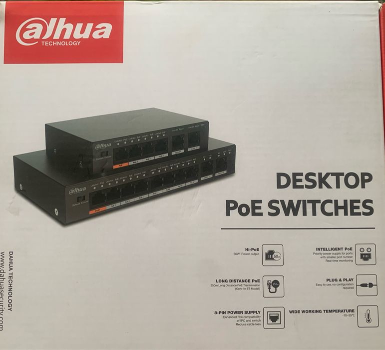 Комутатор мережевий Dahua DH-PFS3010-8ET-96