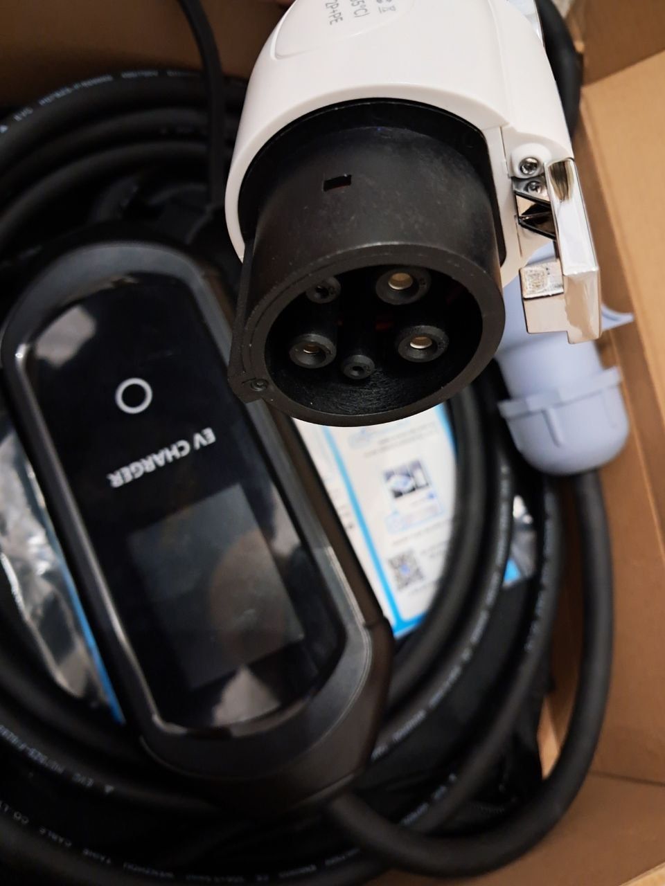 Зарядка до електромобіля EV Charger 7KW 32A, Type1 WI-FI 5 метрів