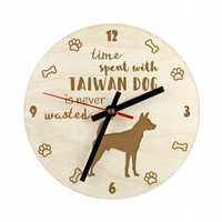 Taiwan Dog Zegar z grawerem 30 cm