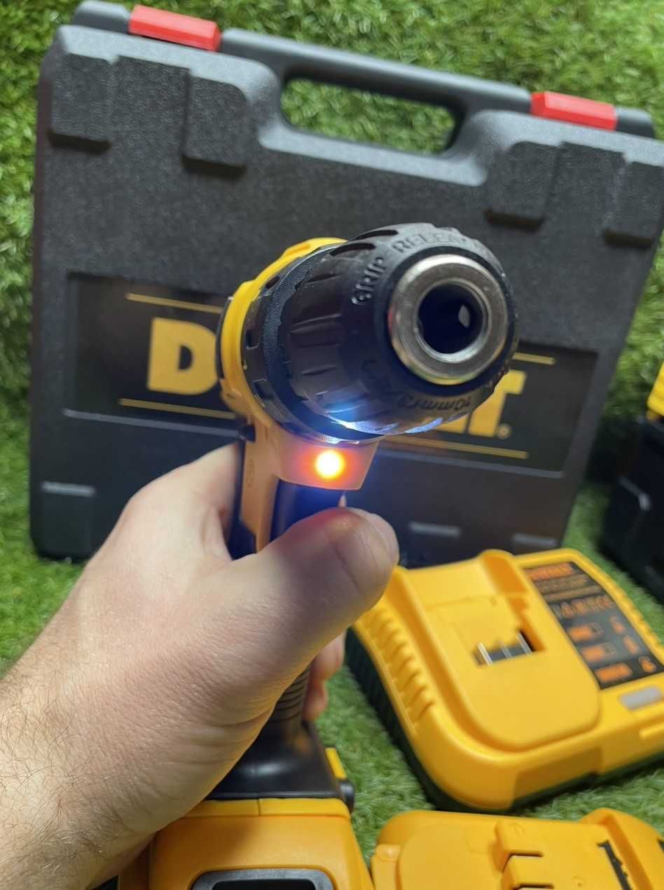 Аккумуляторный шуруповерт DeWalt + НАБОР инструментов в ПОДАРОК!