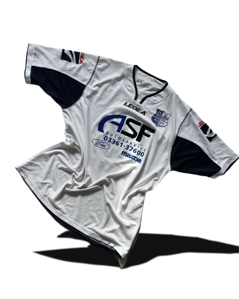 Koszulka sportowa piłkarska vintage F.V. Blau-Weis Briesen 1990 XL