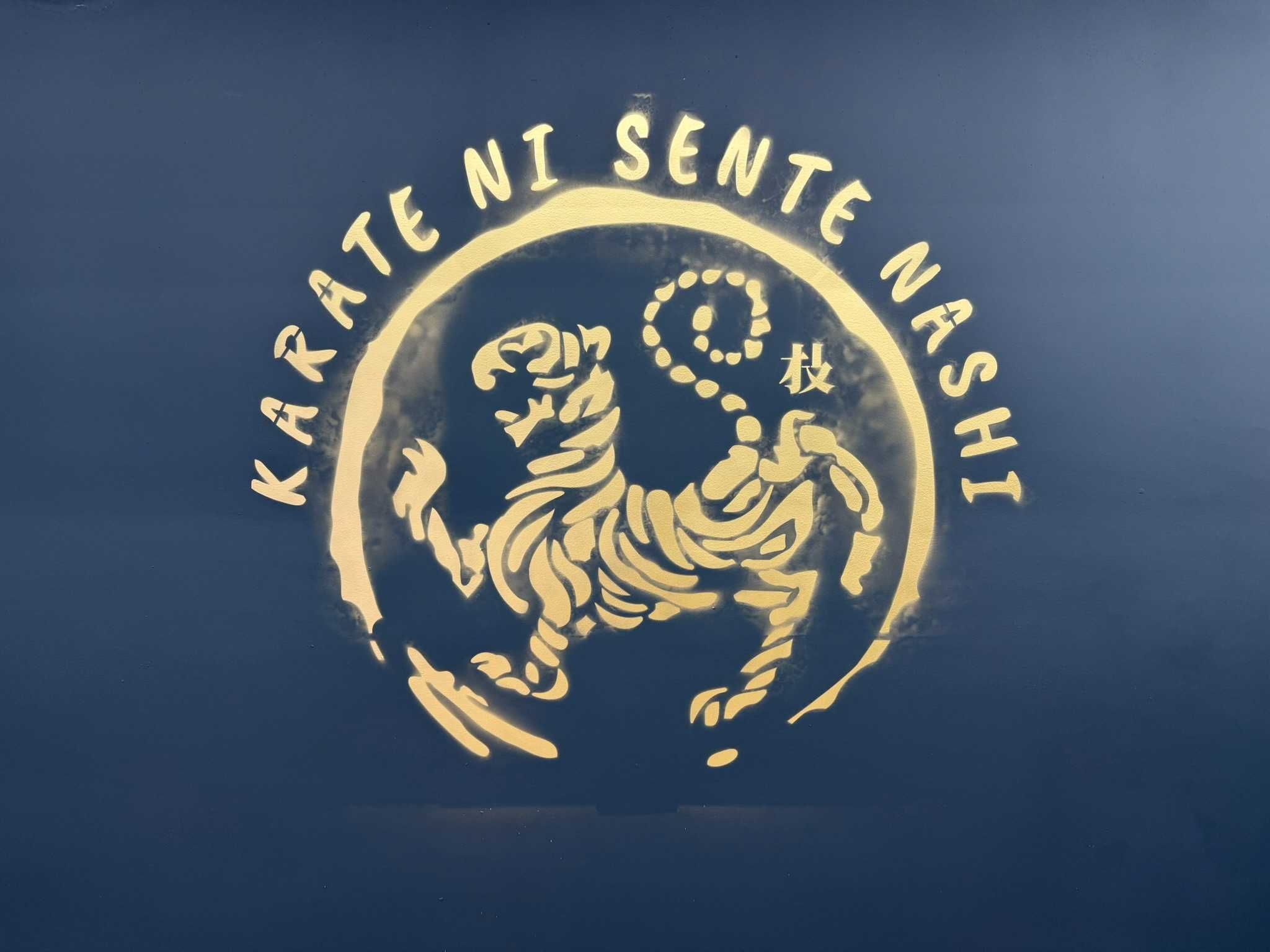 Duży szablon malarski na ścianę Tygrys Tiger Karate Shotokan 140x120cm