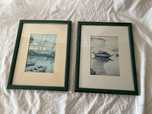 Quadros gravuras barcos