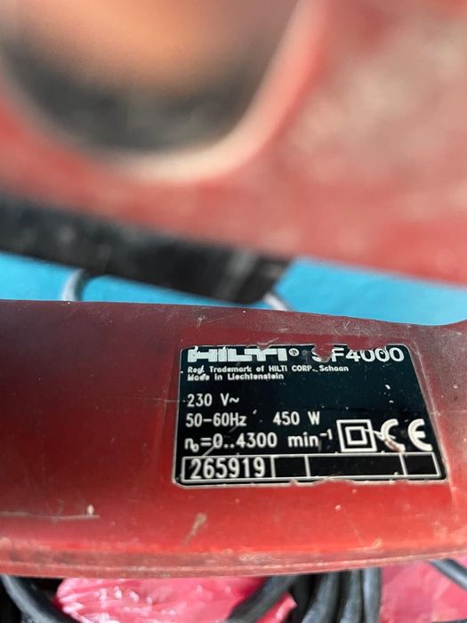 Hilti sf 4000 шуруповер по гіпсокартону