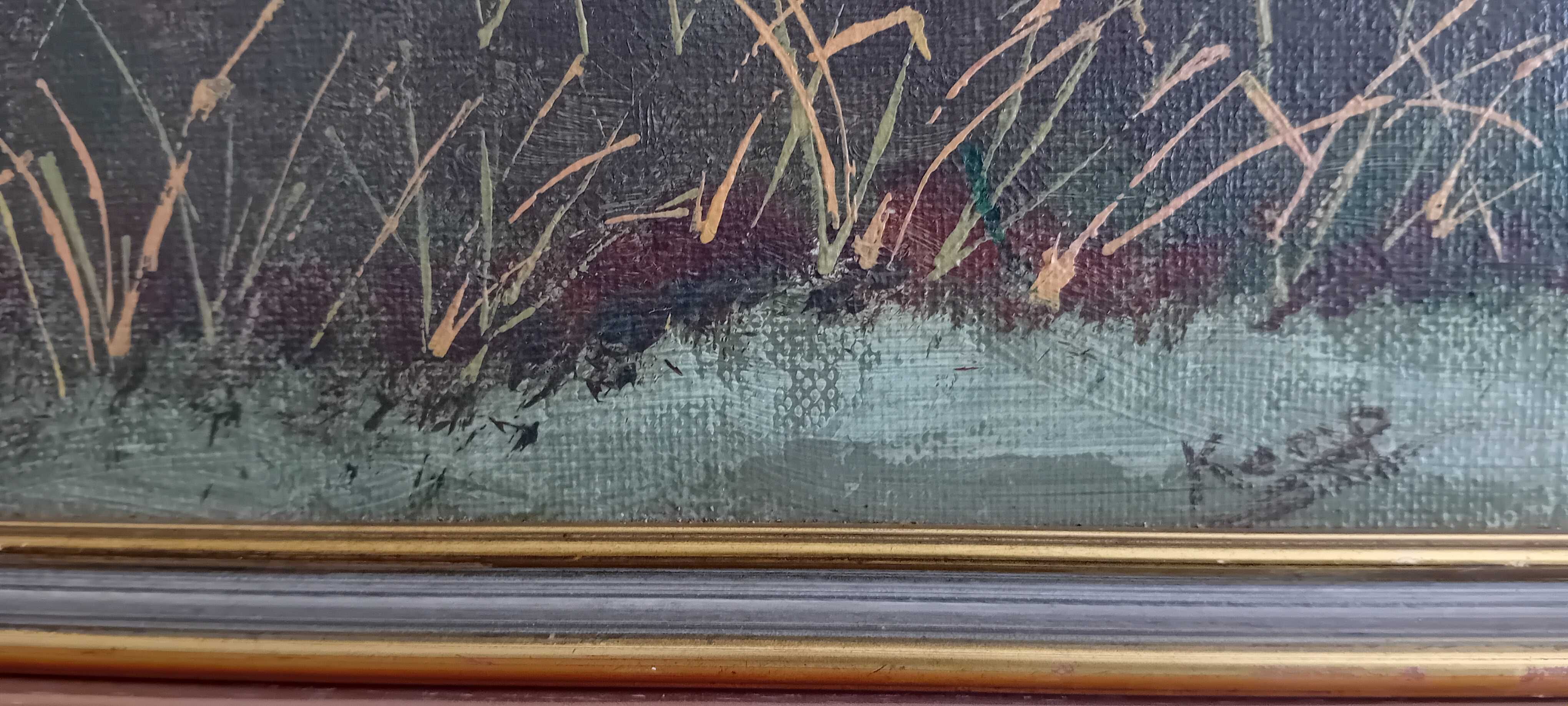 Quadro Vintage Pintura Original Assinada Kemp