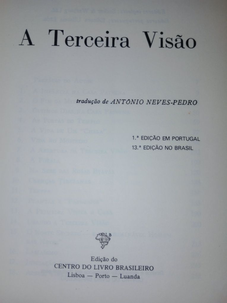 Livro " A 3ª Visão "