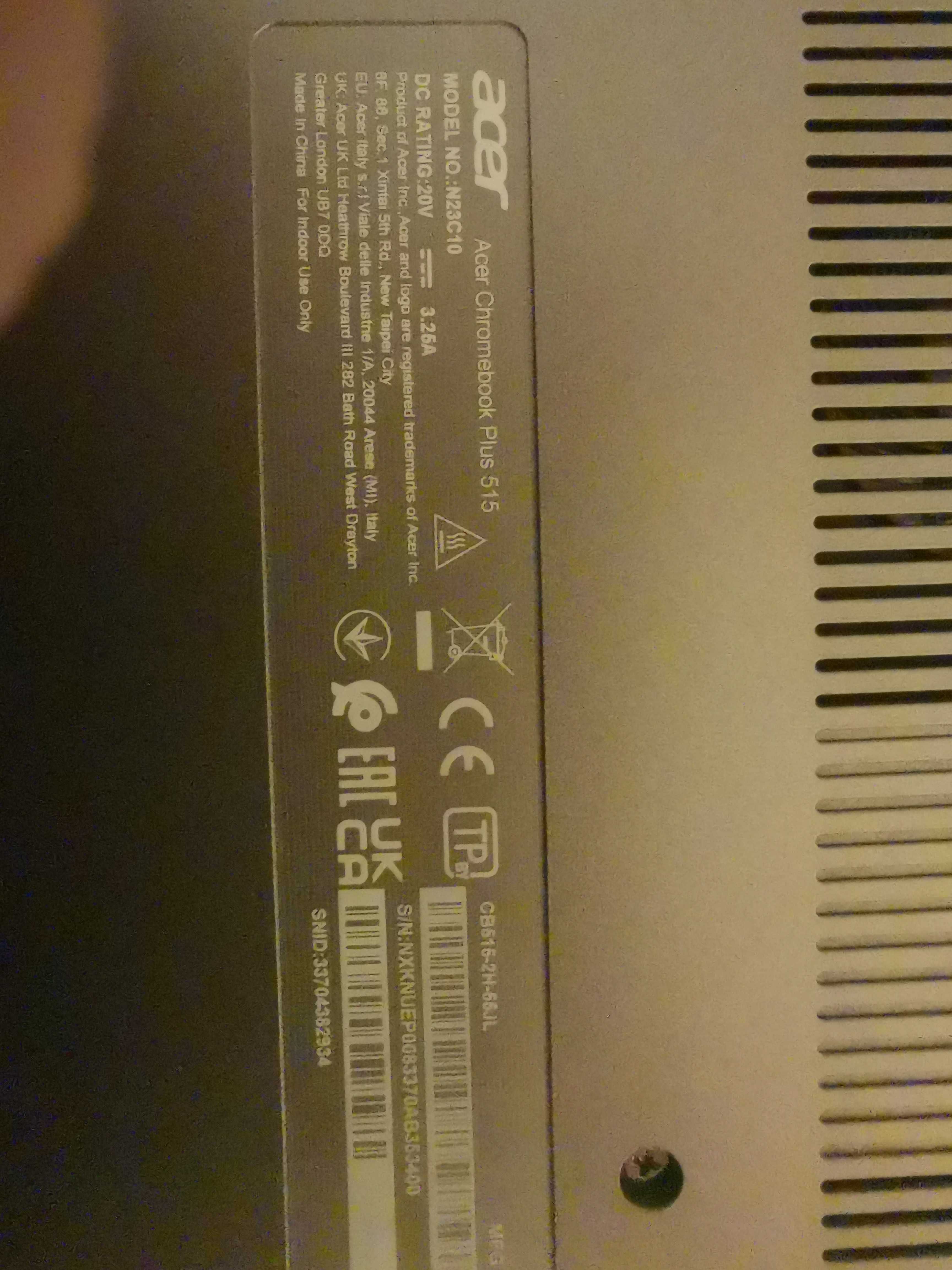 Laptop ACER Chromebook 515 plus