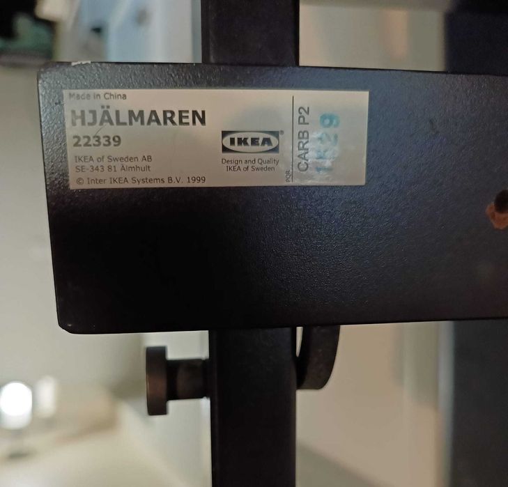 Hjalmaren Ikea drabinka/półka elegancka do łazienki salonu czarnobrąz