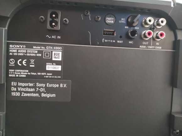 VENDO 1 COLUNA HIGH POWER SONY BLUETOOTH NOVA