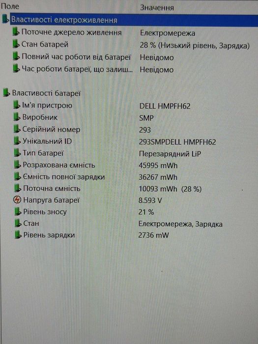 Батарея оригінальна NNF1C для Dell XPS 13 9365 2in1 акумулятор 46Wh