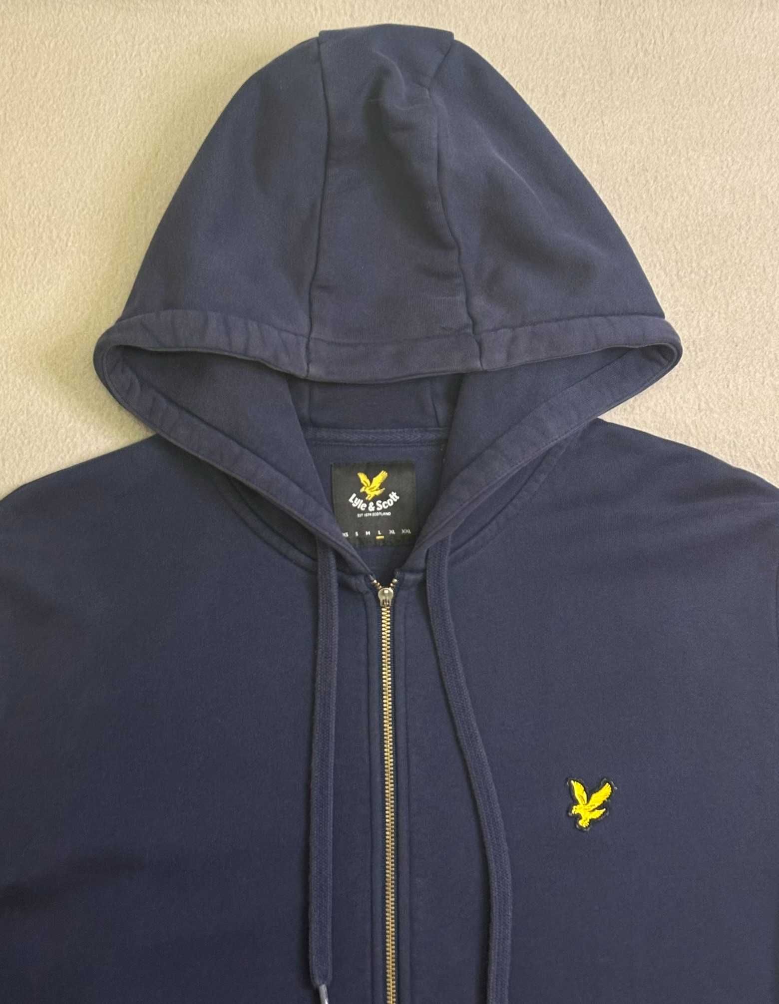 Bluza z kapturem zip Lyle Scott roz. L