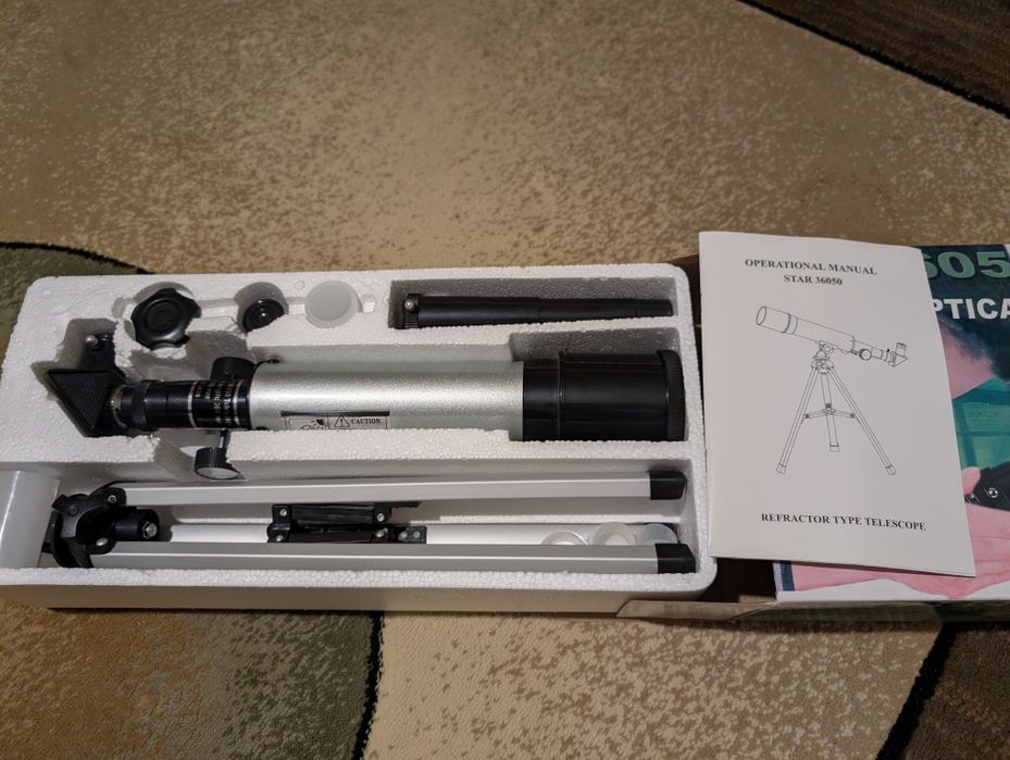 Teleskop astronomiczny naukowy dla początkujących F36050