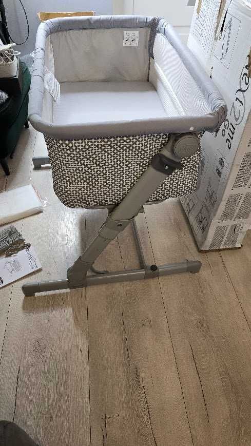 Łóżeczko Dostawka Składane Regulowana wysokość Chicco Next2Me Go torba