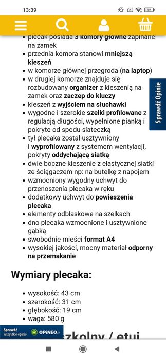 Plecak Minnie Paso worek