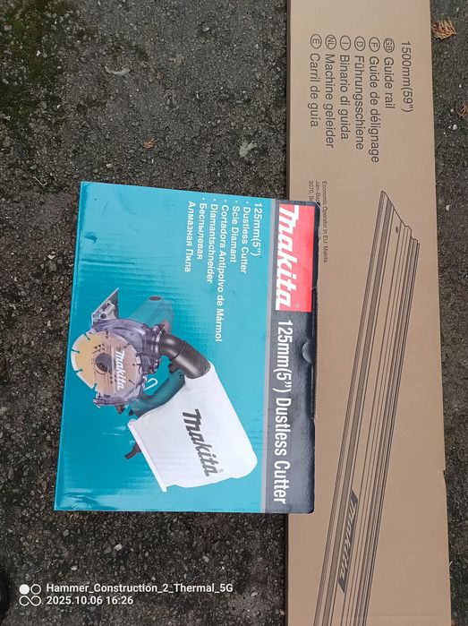 Przecinarka do płytek Makita 125mm, 1400W 4100KB + szyna 1,5m + adapte