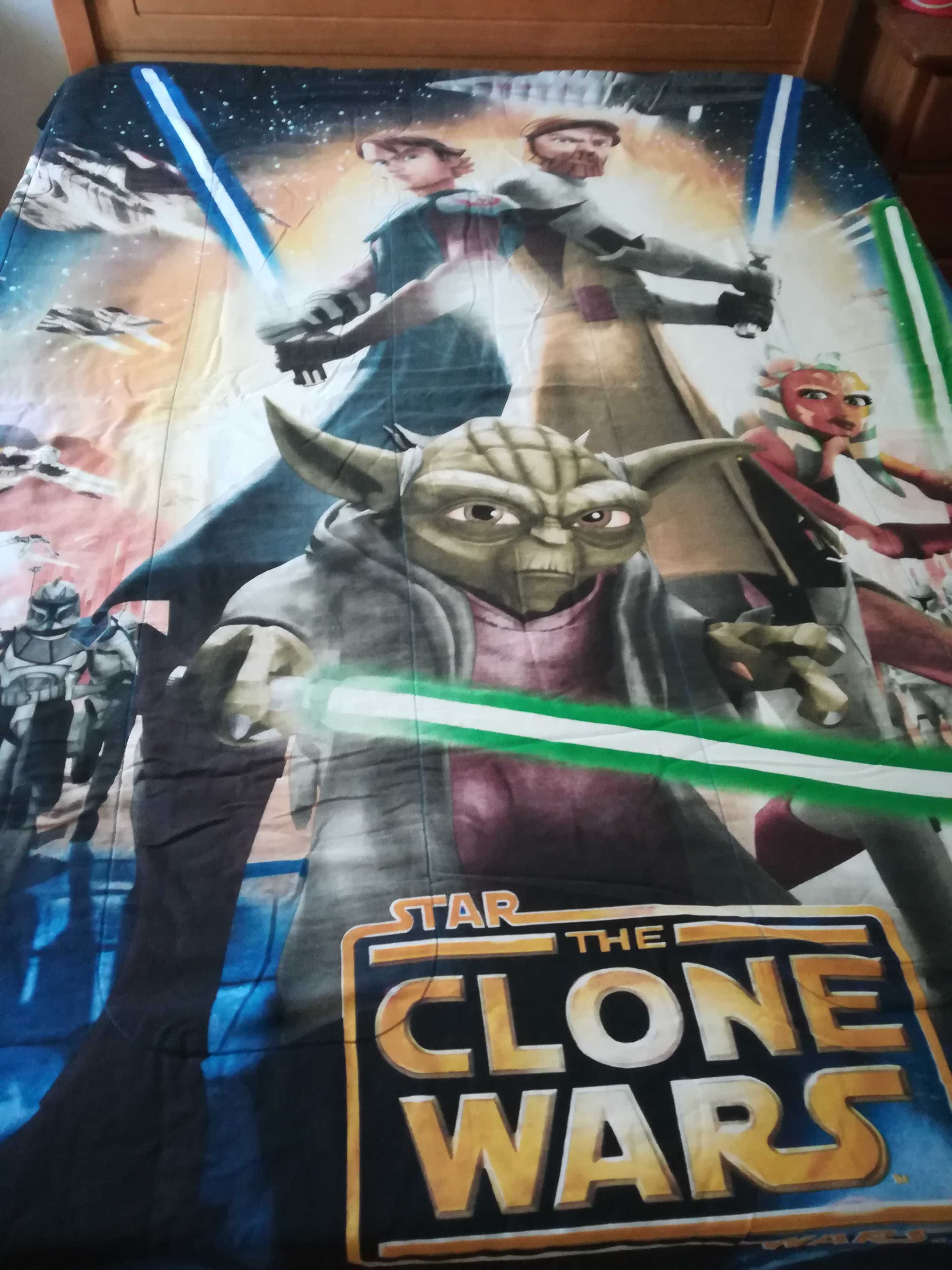 Edredom / Colcha Dupla Face Star Wars 168 x 218 cm