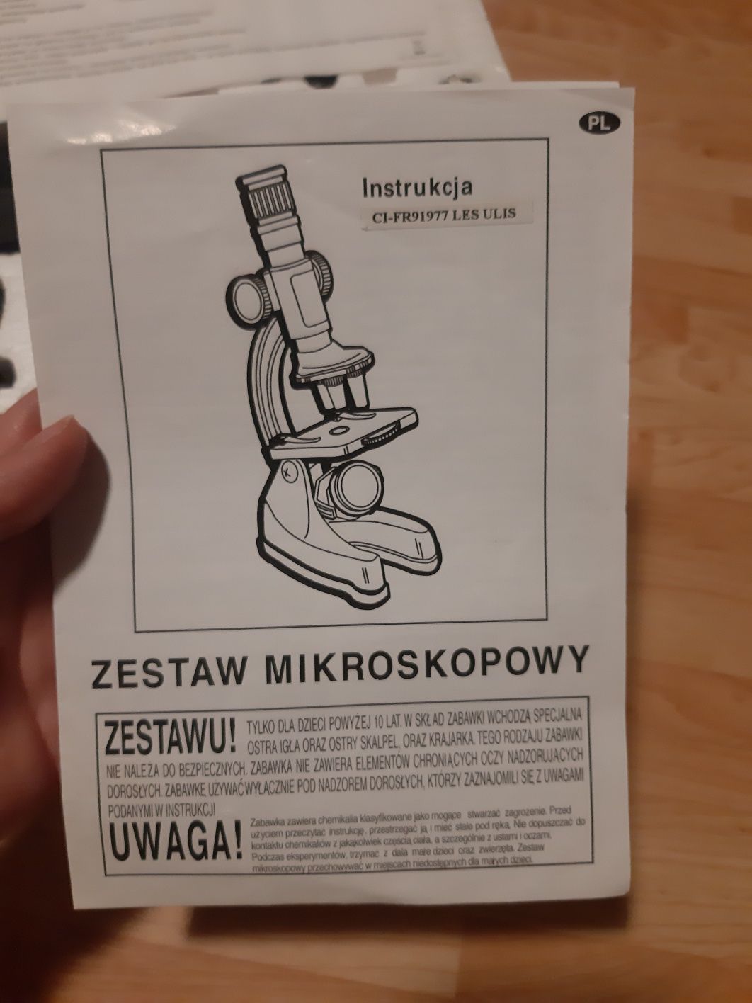 Mikroskop plus teleskop zestaw małego odkrywcy zabawka