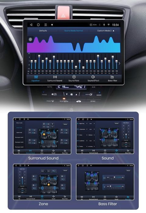 Radio nawigacja Honda Civic 9 2012 - 2017 CarPlay Android 6GB