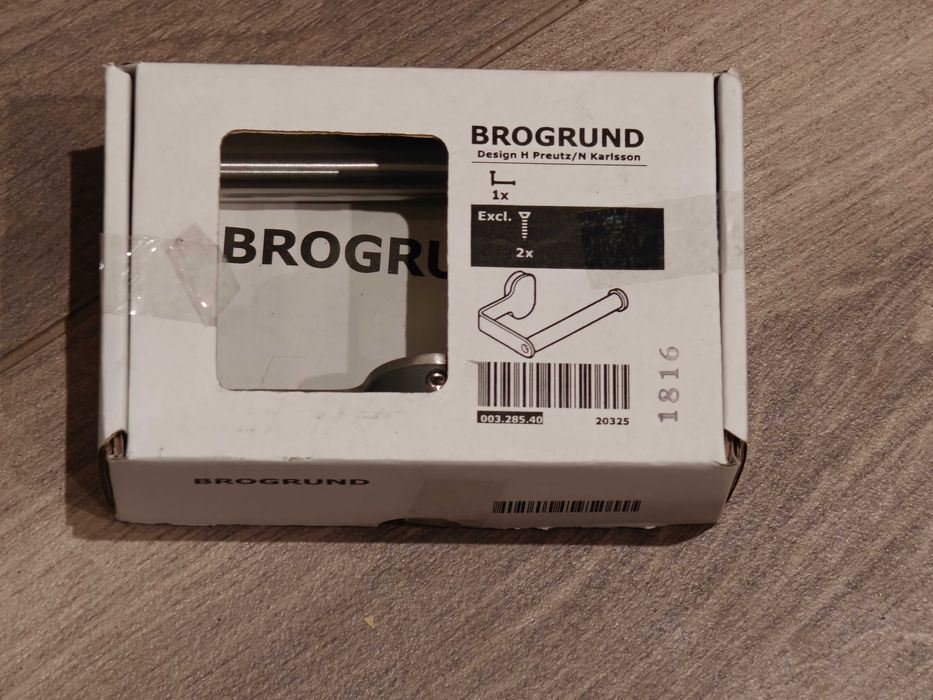 Uchwyt na papier toaletowy IKEA BROGRUND nowy