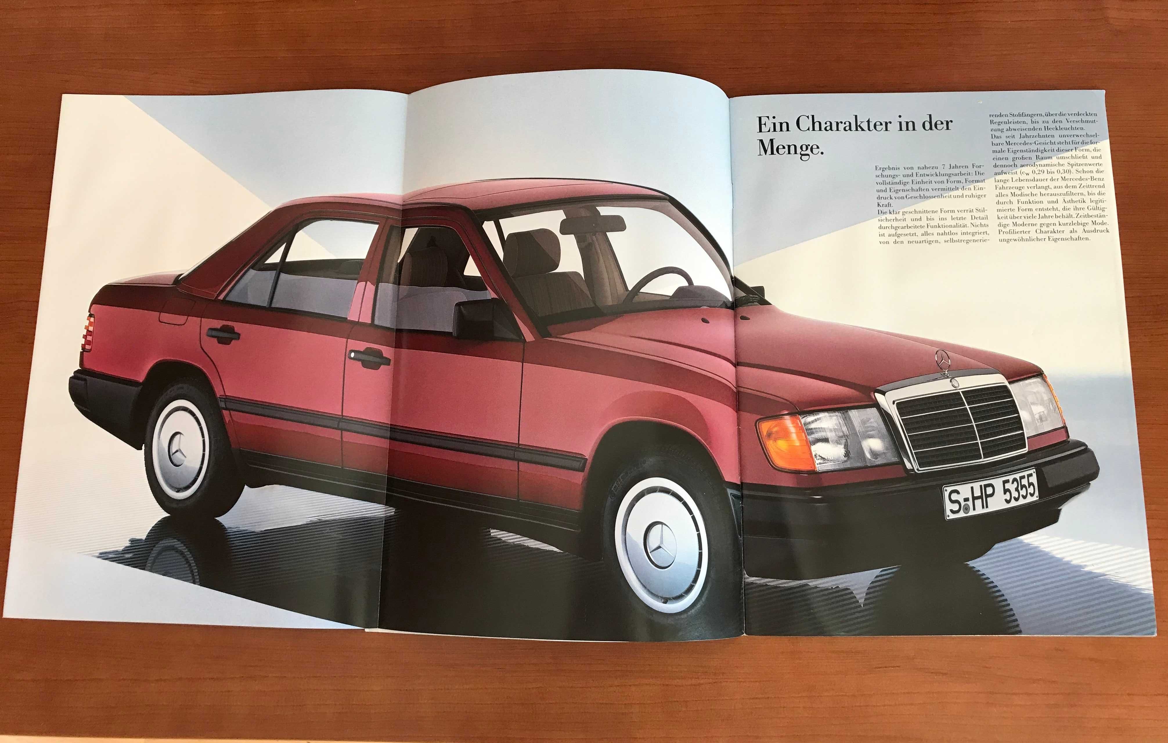 Mercedes w124, w201 оригинальные рекламные брошуры
