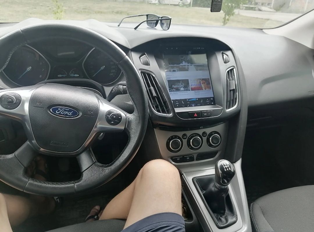 Rádio Android 12 com GPS Ford Focus MK3 Tipo Tesla (Novo)