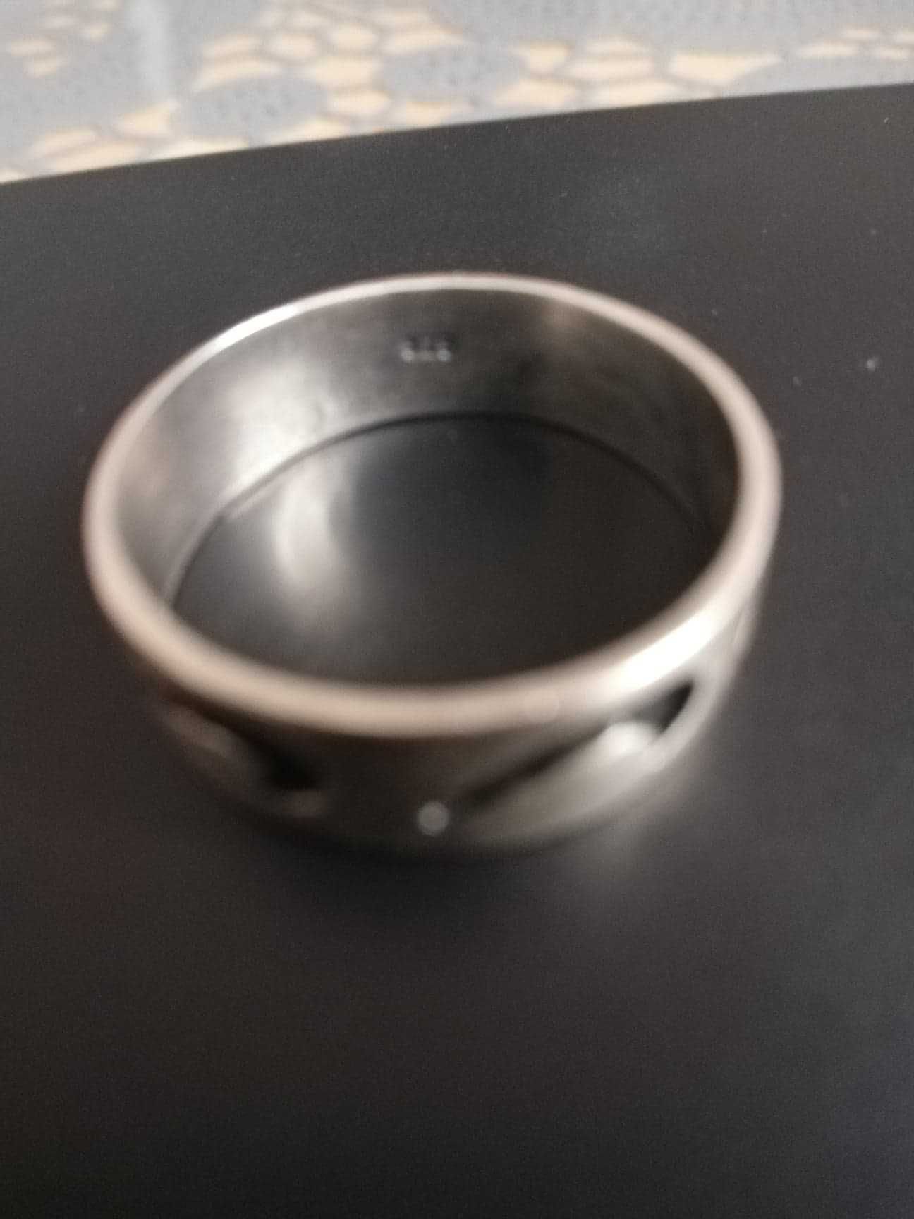 Srebrny pierścionek obrączka srebro pr925 wz NIKE