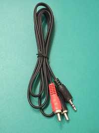 Продам кабель 3.5 миниджек/ 2 тюльпана (RCA) длиной 1.2м