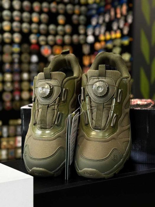 Тактичні військові демісезон кросівки на автошнурівці ЕСДУ Олива 40-45