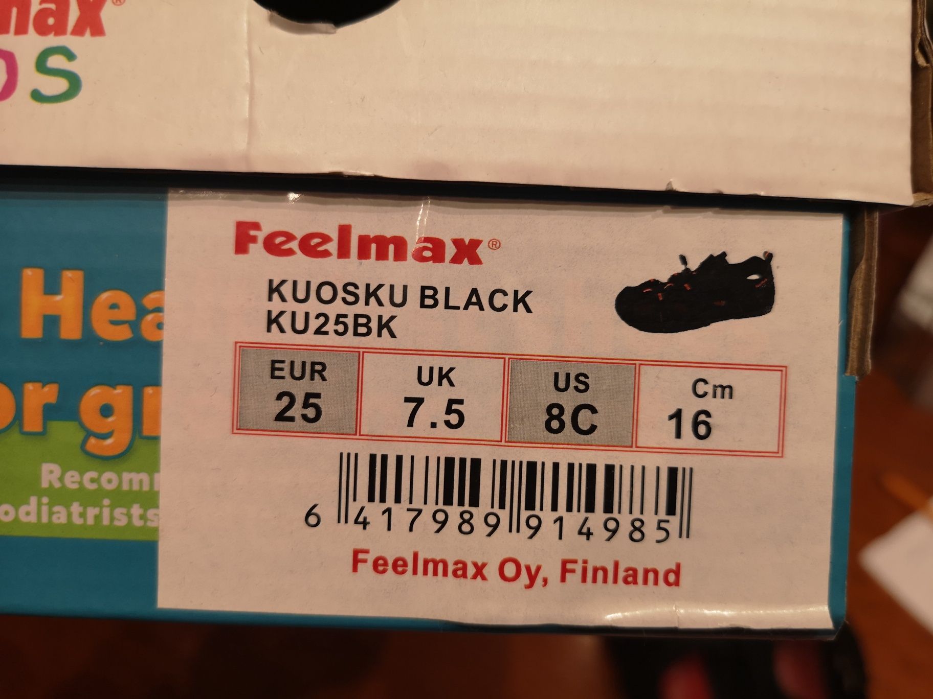 Buciki sandałki barefoot Feelmax Kiosku black r. 25 z Bosa Stópka